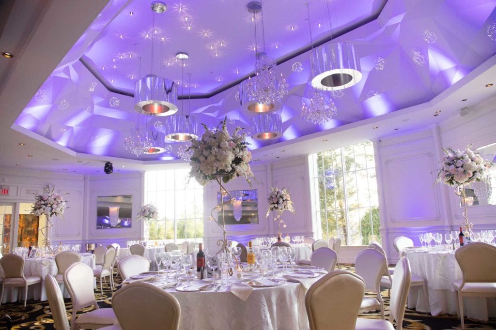 wedding venue -banquet style -new jersey elegant banquet beautifully decorated