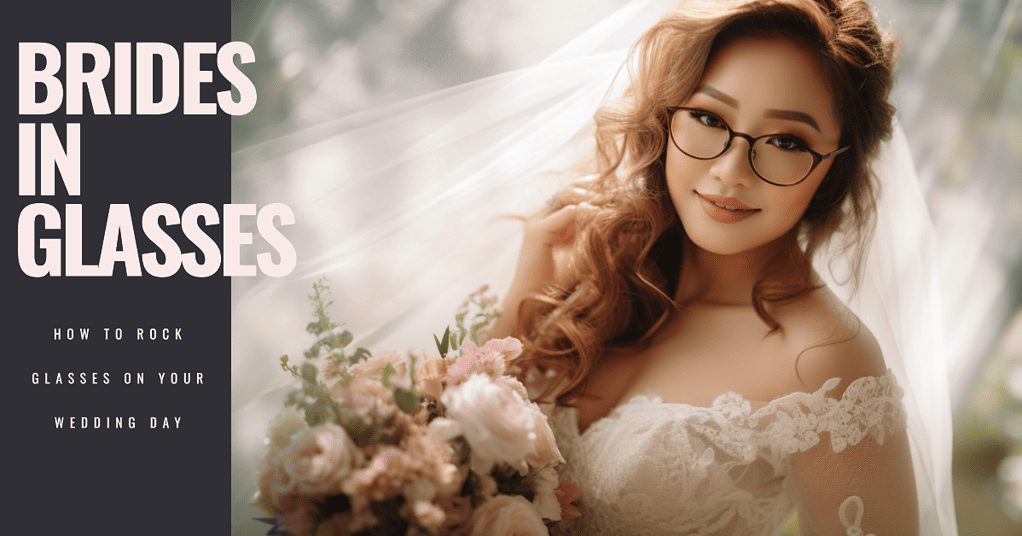 A radiant studios, yet seductive curvy size 10 natural asian bride wearing glasses, with beautiful cascading curls, soft natural makeup, and a delicate lace veil, standing in a lush garden surrounded by a serene atmosphere, capturing her elegance and confidence.